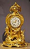 An important Louis XV gilt bronze mantle clock of fourteen day duration by Jean-Baptiste III Albert Baillon 